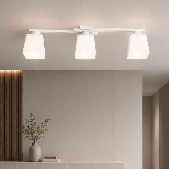 Люстра потолочная на три плафона MSK Electric Dublin под лампы Е27 белая NL 16610-3 WH Одесса