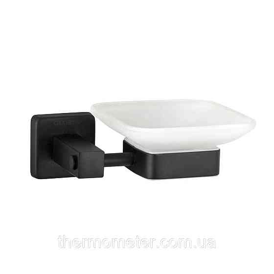 Мыльница одинарная Globus Lux BQ9408 черная матовая SUS304 Киев