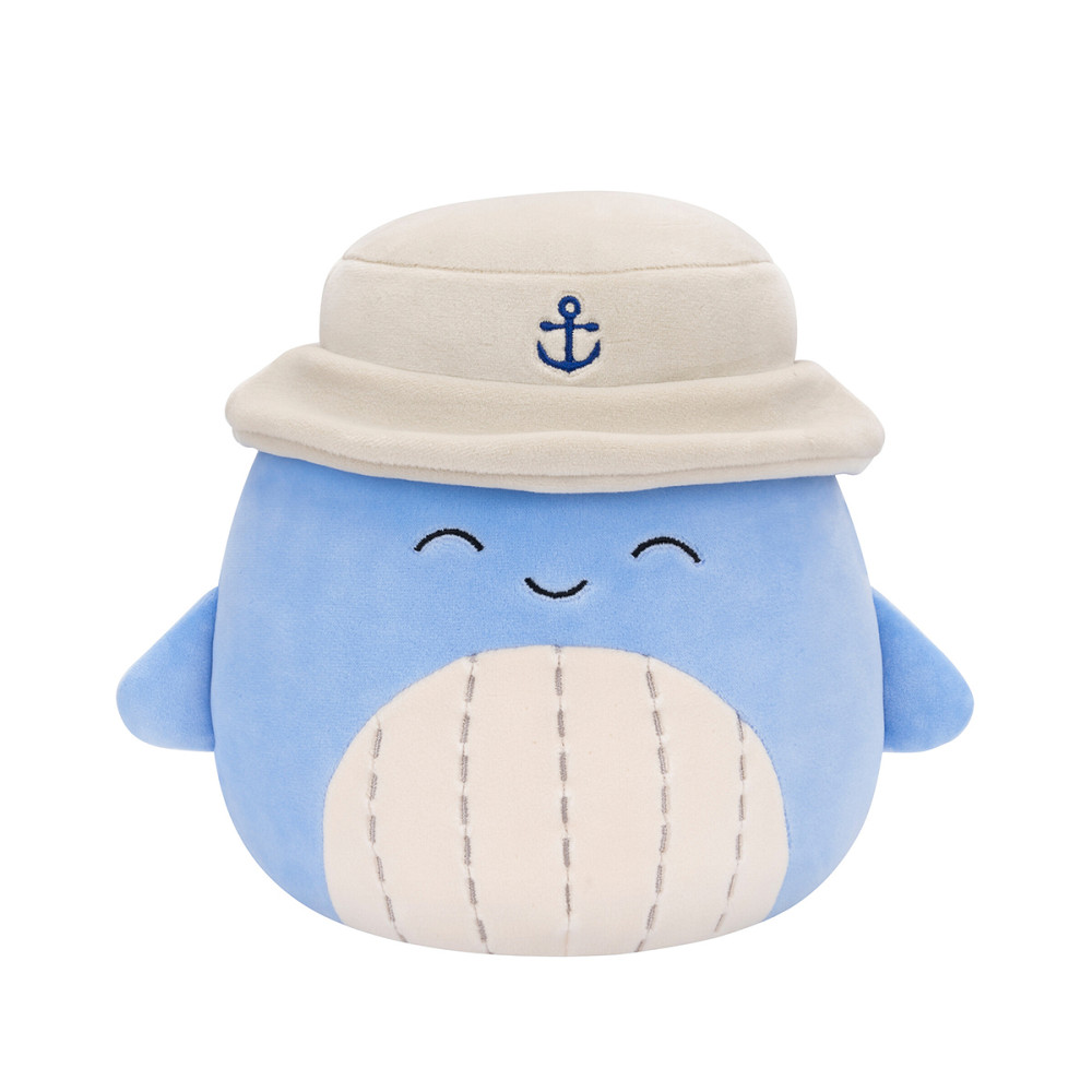 М'яка іграшка Squishmallows – Синій кит Самір у панамі (19 cm) Днепр - изображение 1