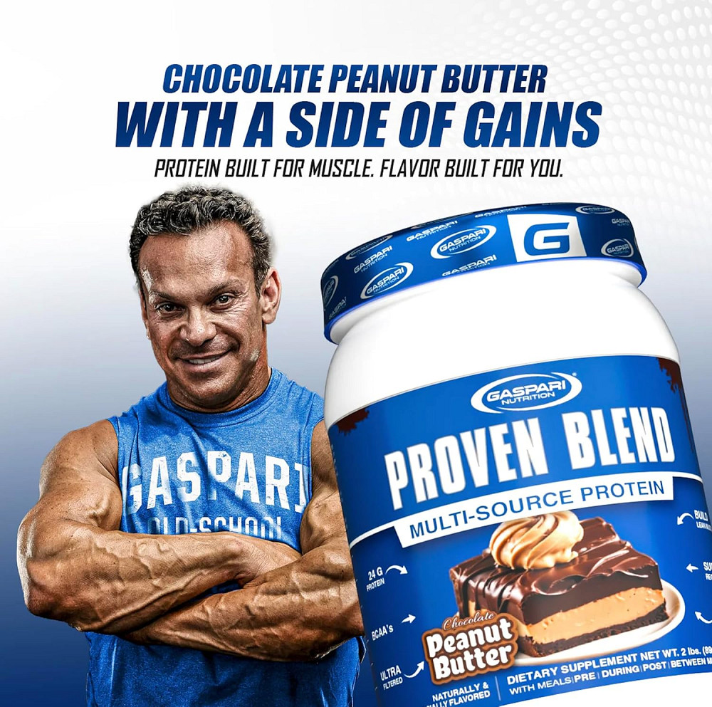 Протеин Gaspari Nutrition Proven Blend Multi-Source Protein 896 g (Chocolate Peanut Butter) Луцк - изображение 2