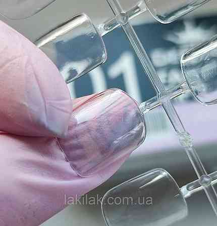 Гелеві тіпси для нарощення №01 24шт (маленький квадрат) Херсон