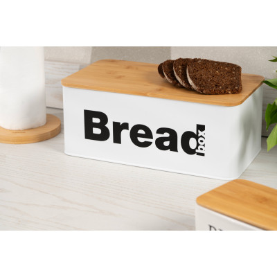 Хлібниця Ardesto Midori 33х18х13см, метал, бамбук, білий (AR0912WB) Вінниця - фото 11