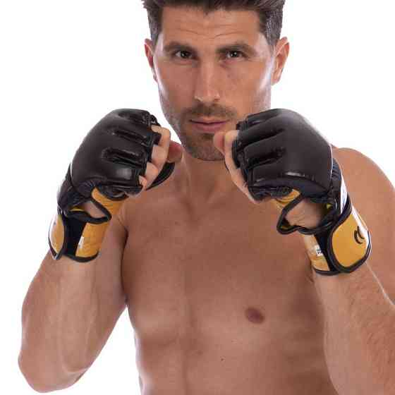 Рукавички для змішаних єдиноборств MMA шкіряні MATSA ME-2010 розмір M-XL кольори в асортименті Рукавички для боксу та єдиноборств Київ