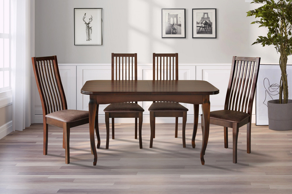 Стіл обідній Соренто (1300+400)*780, горіх темн. Киев - изображение 1