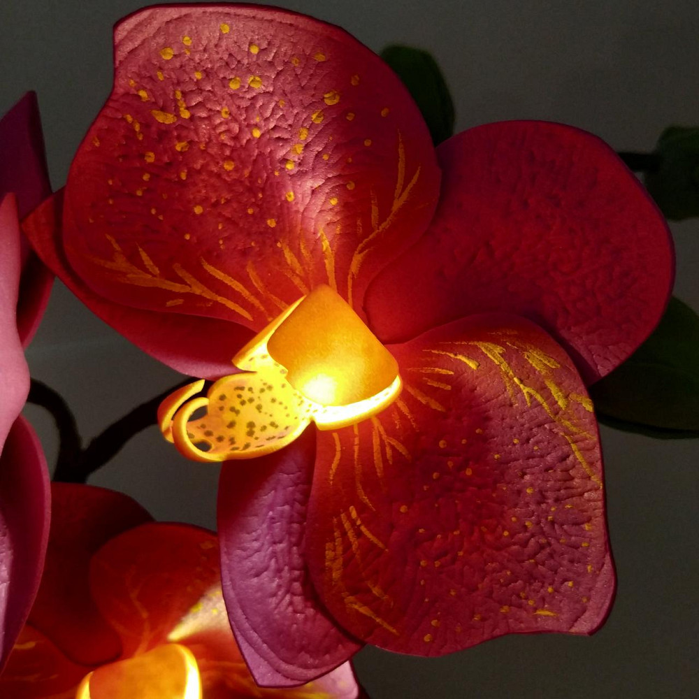 Світильник-нічник "Орхідея бузкова" Дніпро - фото 3