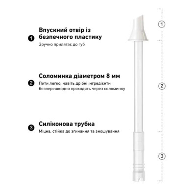 Бутылка для воды Buydeem DG78 800 мл Oats White (DG78-OW) Винница - изображение 8