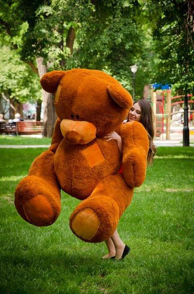 М'яка  іграшка Великий плюшевий ведмедик мішка Потап 250 см Коричневий Тернопіль - фото 1