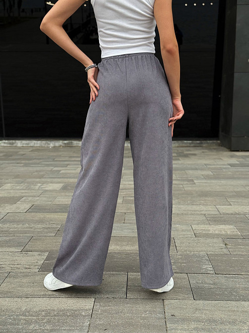 Жіночі вельветові штани палаццо "Garda" | Норма і батал Сірий, 42-44 Київ - фото 6