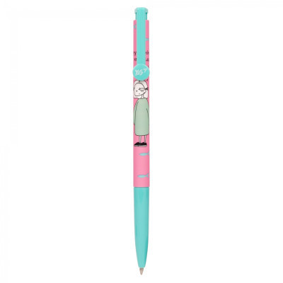 Ручка шариковая Yes Hey Helly автоматическая 0,7 мм синяя (412126) Винница - изображение 1