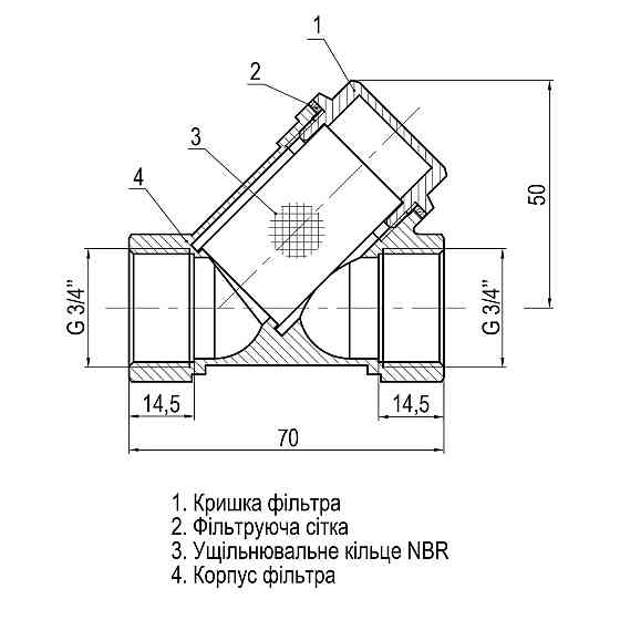 Фильтр грубой очистки SOLOMON 3/4″ 8011 Киев