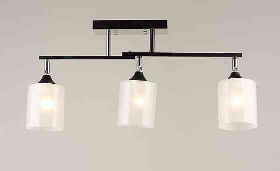 VALESO Люстра стельова на 3 плафони VALESO K2321/3 чорний+хром E27 Коломия