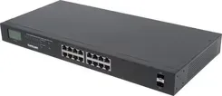 Комутатор Intellinet Switch 16p Gigabit POE+ 2x SFP LCD (561259) Київ