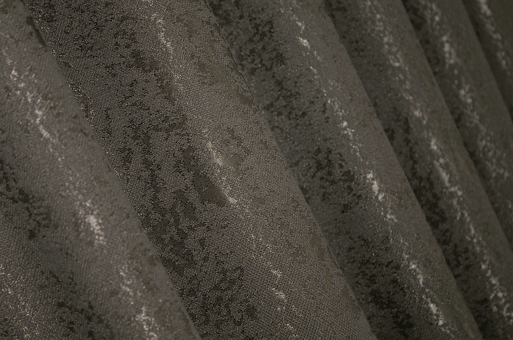 Комплект готовых штор VR-Textil Лен мрамор Pavliani № 1288ш Темное какао 150х270 см 2 шт (33-0137) Киев - изображение 6