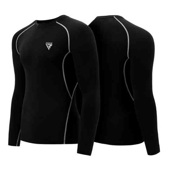 Рашгард з довгим рукавом RDX Lycra Black XL Каменское