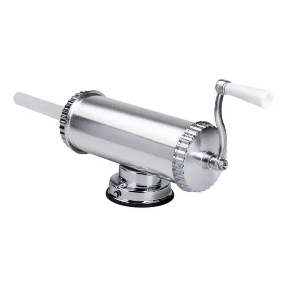 Шприц для колбасы ручной 8×25 см горизонтальный колбасный шприц 1.5 л для фарша 3 насадки 16788-1 Киев - изображение 7