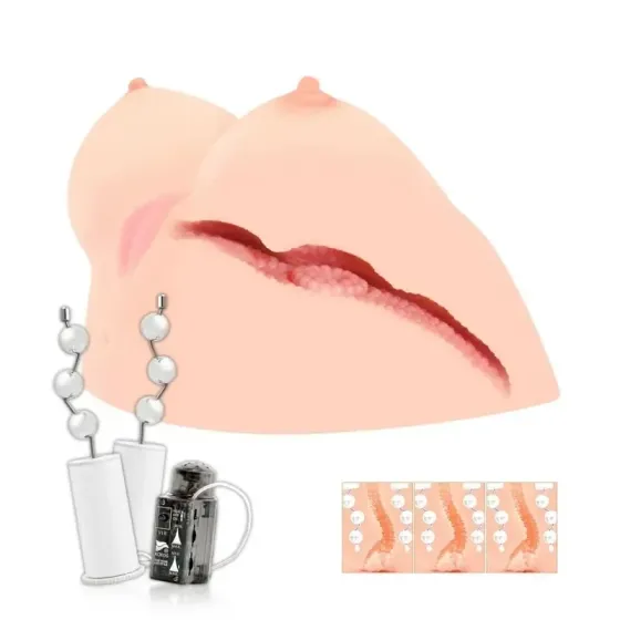 Мастурбатор в форме груди Kokos Juliana Breast с вибрацией Sex Aura Киев