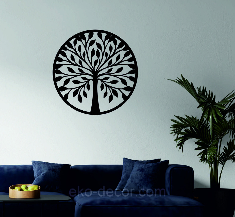 Декоративное настенное 3D Панно «Дерево в кругу» Декор на стену с объемом Киев - изображение 2