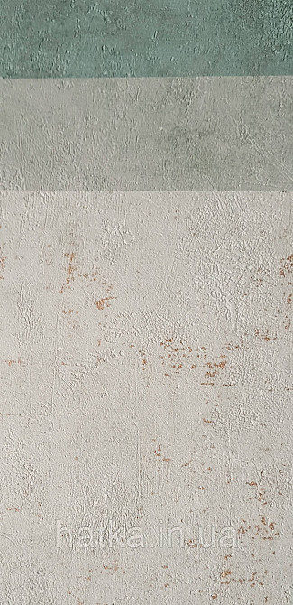 Шпалери вінілові на флізеліні Caselio 0.53х10 Beton 2 під штукатурку під бетон світло-зелені м'ята із золотом Київ - фото 4