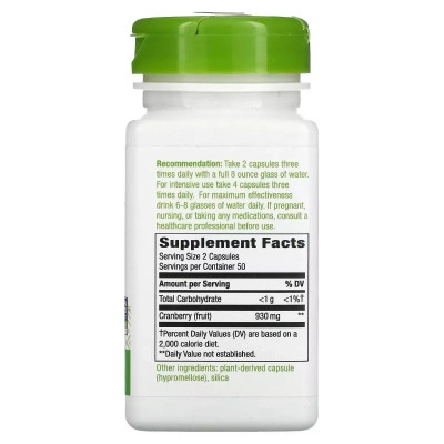 Трави Nature&apos;s Way Журавлина, 930 мг, Cranberry Fruit, 100 вегетаріанських капсул (NWY-12150) Вінниця - фото 2