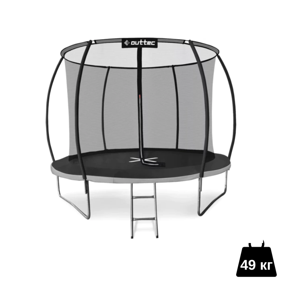 Батут Outtec Premium 10ft (312см) чорно-сірий з внутрішньою сіткою Киев - изображение 3