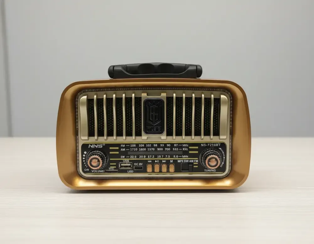 Радіоприймач NNS NS-7216BT Bluetooth з LED підсвіткою, USB, TF, FM/AM/SW, акумулятор 18650 Одеса - фото 3