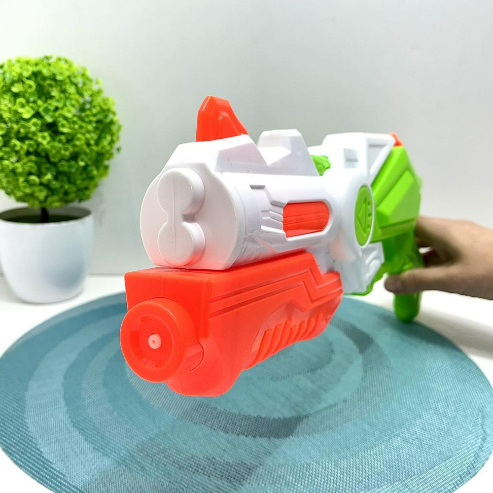 Бластер водний з помпою 40см Білий із салатовим (M 5855) Чернигов - изображение 3