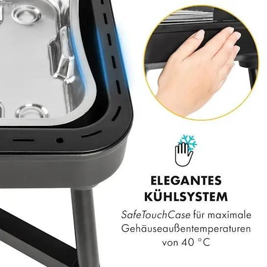 Электрический гриль Klarstein Grill core 1900 + 800 Вт двойной нагревательный элемент Германия Ровно - изображение 7