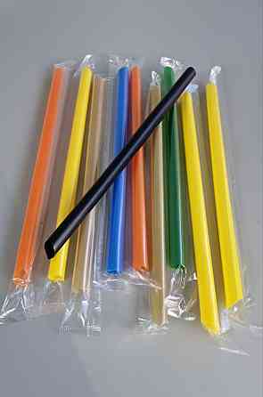 Трубочка для Бабл ті d10-21 см "Бабл ти".мікс в індив/пакованні (250 шт.) Харків