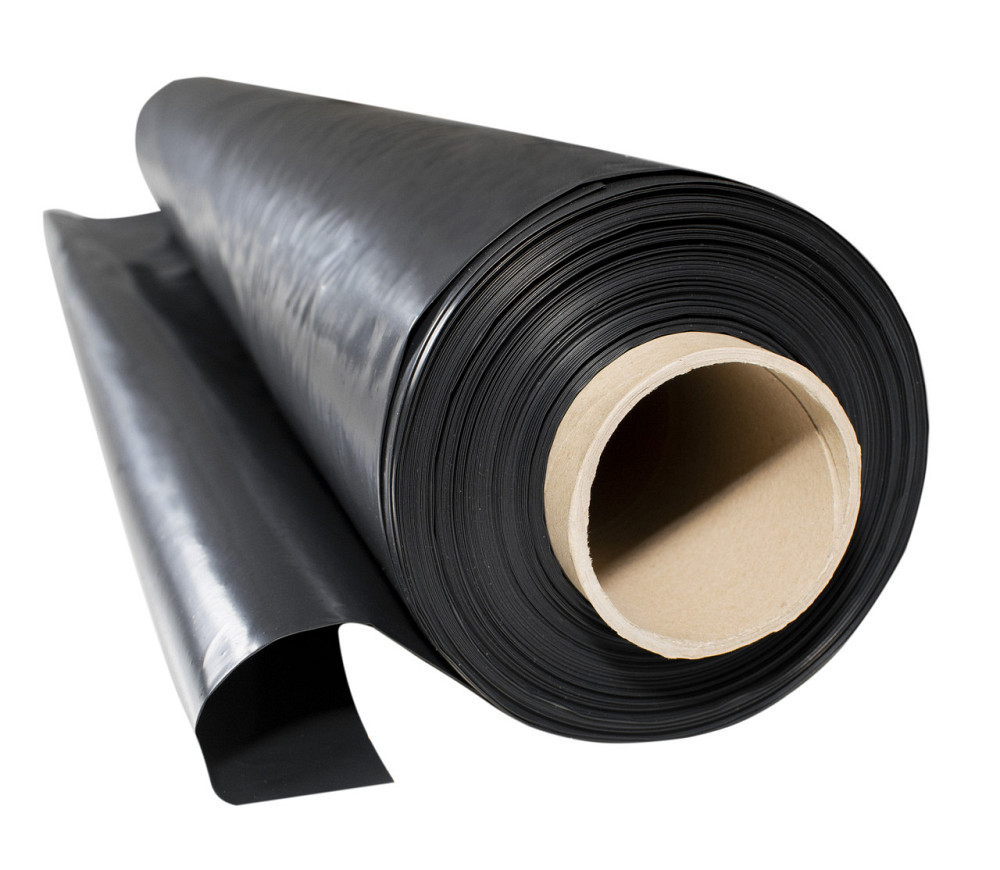 Пленка 300 мкм 3*50м рулон  черная строительная универсальная пленка Днепр - изображение 1