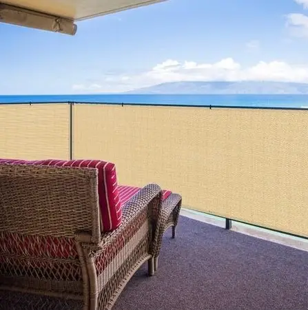 Сетка ширма для балкона 110 г/м² (1 х 5 м) Бежевый Киев - изображение 1