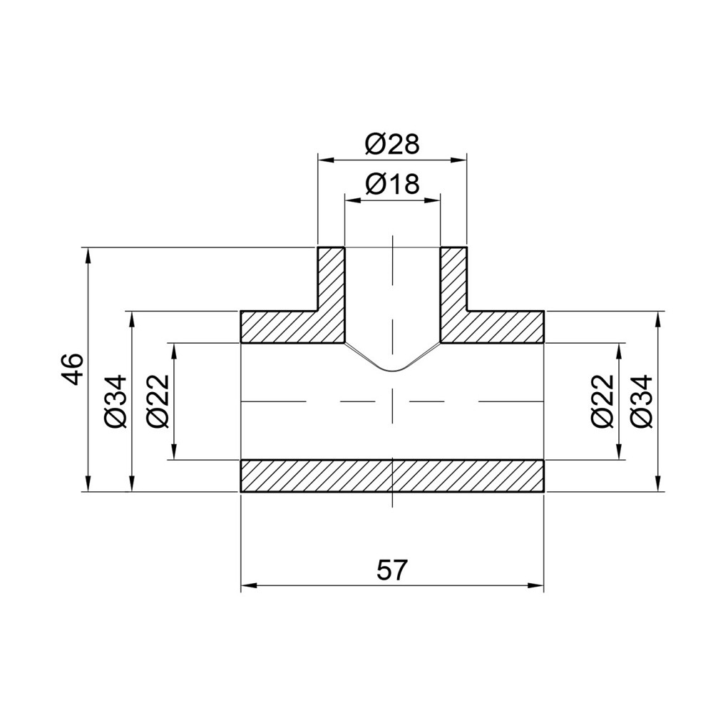 Тройник PPR Thermo Alliance 25х20х25 Київ - фото 2