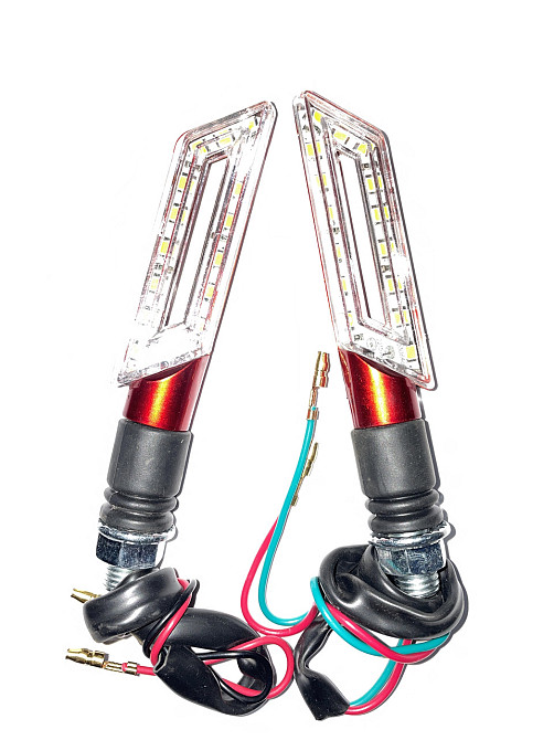 Поворот світлодіодний, катана (15 LED, червоний, тюнінг) Мукачево - фото 1