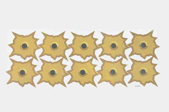 Наклейки (набір) обманка (26х10, золоті) con4284G) Мукачево