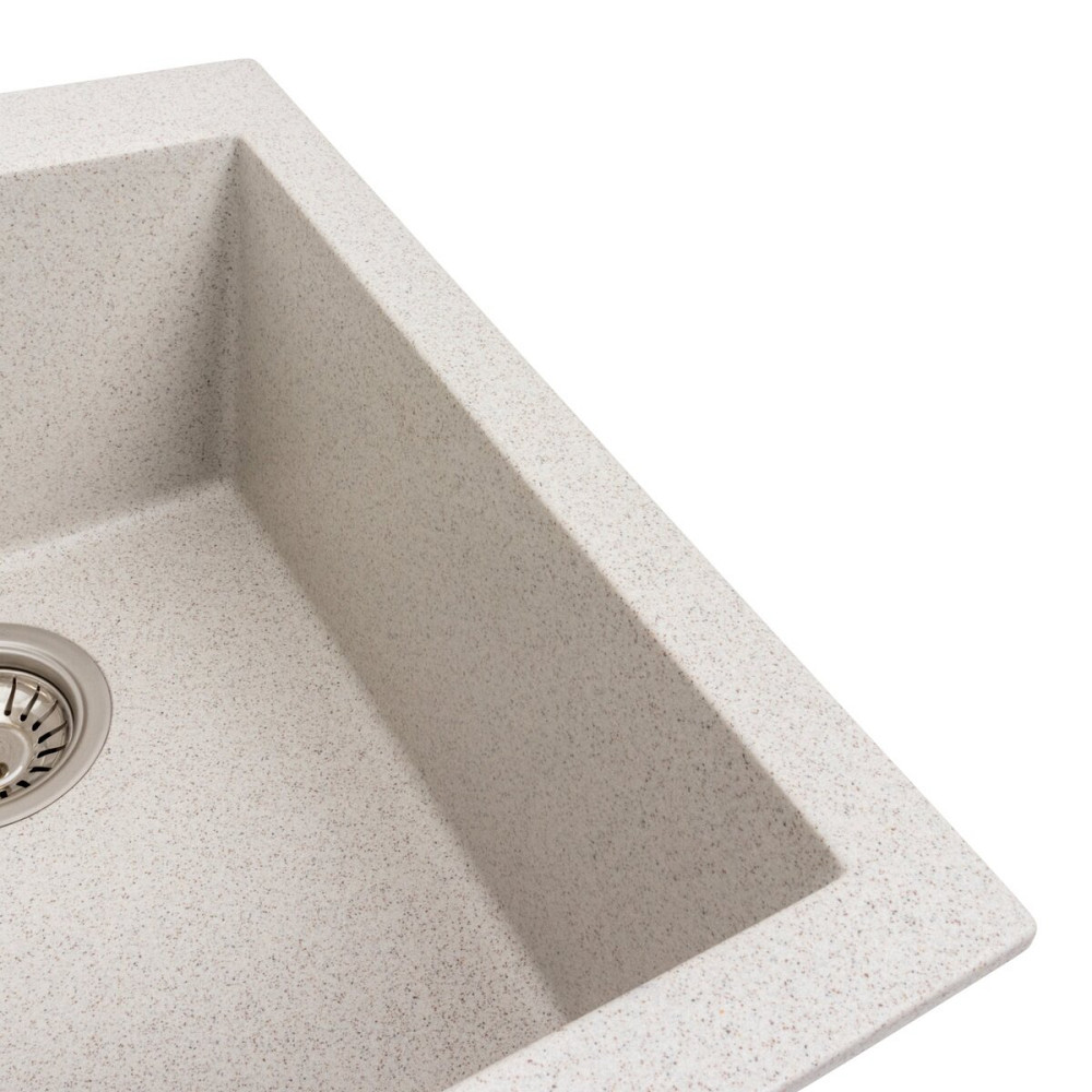 Гранітна мийка для кухні Platinum 4150 SOKIL матова (топаз) Коломия - фото 4