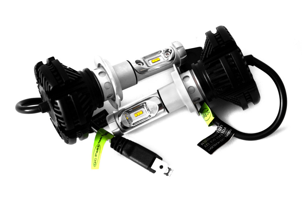 Комплект світлодіодних ламп AllLight X3 H7 50W 6000K 6000lm з радіатором та світлофільтрами (3000K/8000K) 12-24V Харків - фото 3