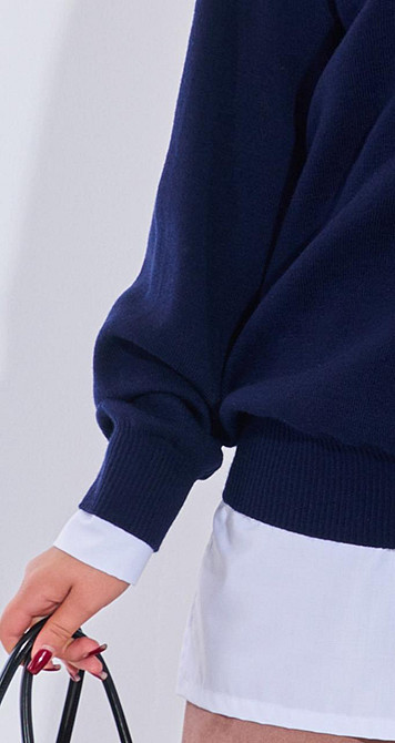 Джемпер свободный с высоким горлом (48-52) Киев - изображение 4