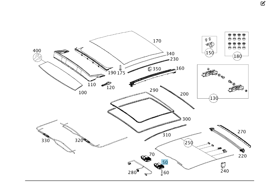 Mercedes-Benz  A1769068700 Моторчик шторки панорамного даху E-class Coupe C238 GLE Coupe C292 CLA C117 A-class W176 S-class short W222 C-Class Coupe С Одесса - изображение 2