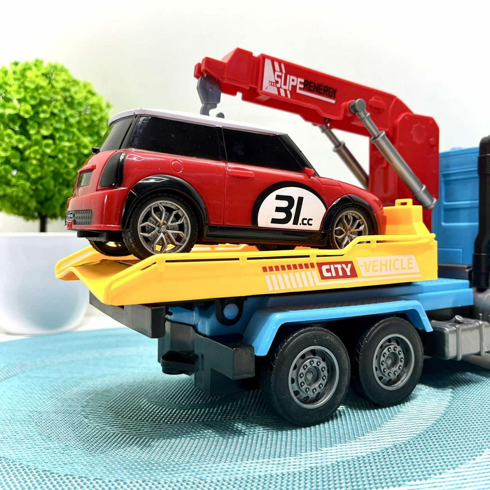 Машина Екскаватор на радіокеруванні масштаб 1:14 30 см Блакитна з червоним (YJ-118-3-5) Чернігів - фото 4