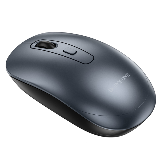 Маніпулятор миша BOROFONE BG13 Winner 2.4G business wireless mouse Black Metal Gray Одеса