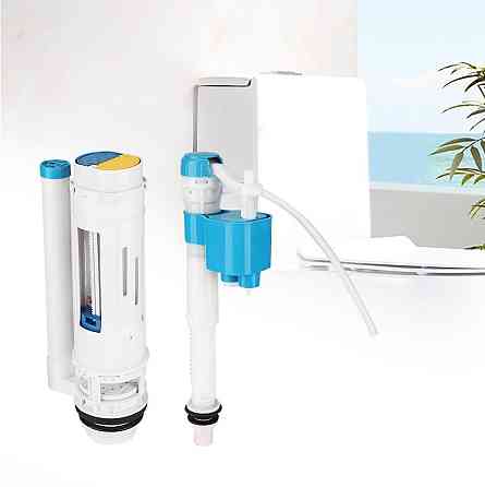 Комплект в сборе к бачку унитаза,сливной клапан,клапан заполнения, низ (315083958) Киев