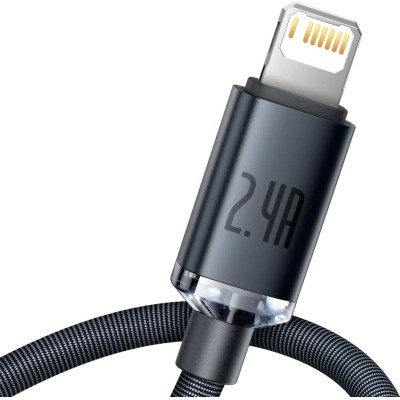 Дата кабель USB 2.0 AM to Lightning 2.0m 2.4A black Baseus (CAJY000101) Вінниця - фото 3