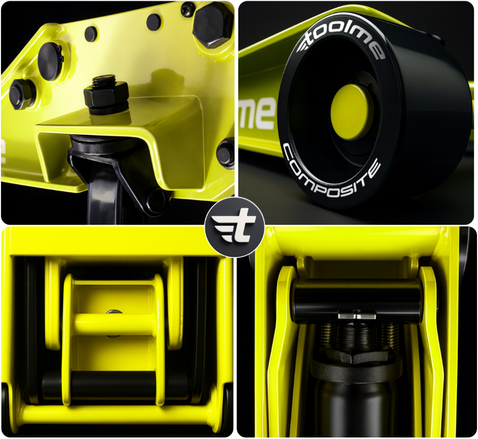 Домкрат подкатной гидравлический 3т 75-505мм Toolme TM007 (Польша) Киев - изображение 3
