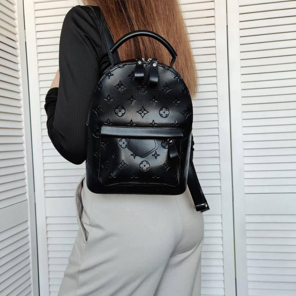 Женский рюкзак классический брендовый. Женский маленький брендовый рюкзак Черный 816 Киев - изображение 8