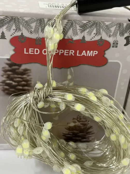 Гірлянда мідний дріт Кінський хвіст 2,0м 10 ниток 200LED (білий) COPPER-WIRE-200W-2 Одеса - фото 6