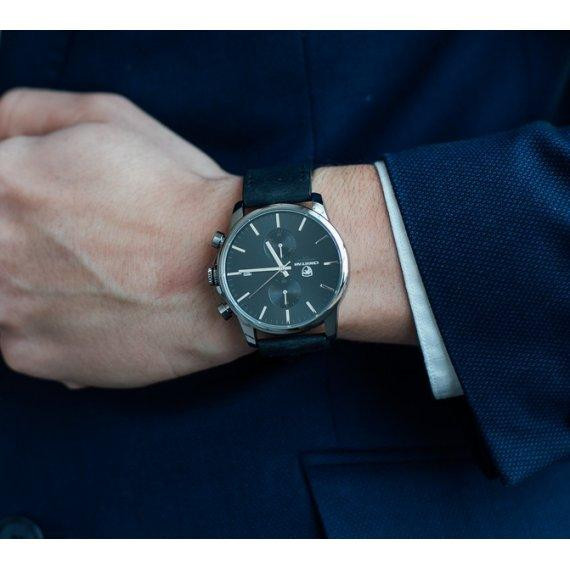 Мужские наручные классические часы Cheetah Monaco (Серебристые с черным) Винница - изображение 9