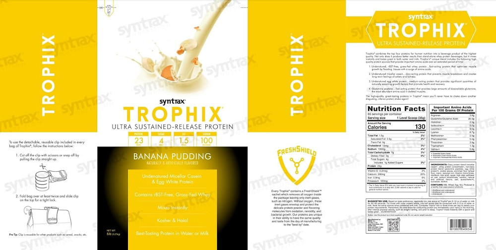 Trophix (66 % protein ) 2270g (Banana Pudding) Луцьк - фото 2