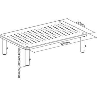 Подставка для монитора Gembird прямоугольный, металл (MS-TABLE-01) Винница