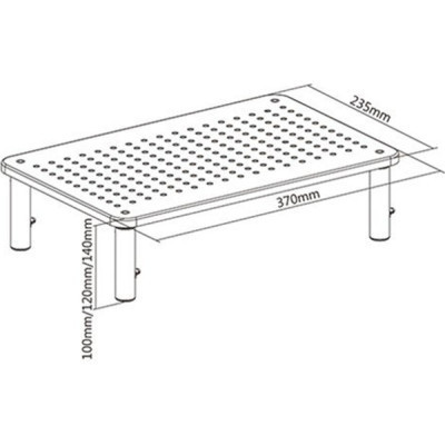 Подставка для монитора Gembird прямоугольный, металл (MS-TABLE-01) Винница - изображение 3