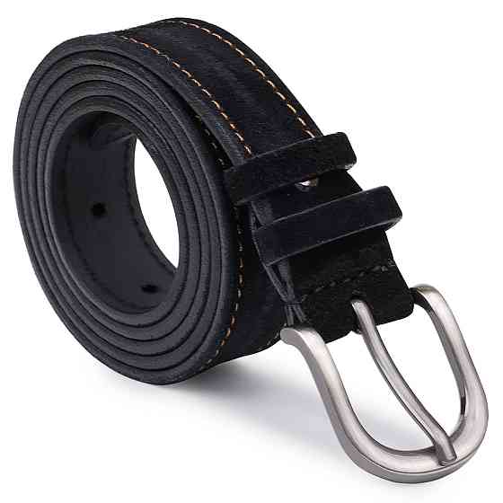 Замшевый женский ремень Vintage 20790 Черный Киев