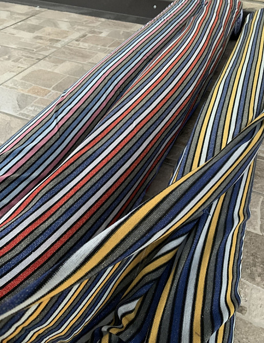 Ткань / опт / розница / трикотаж / полоска / люрекс - от 5 м. Киев - изображение 2